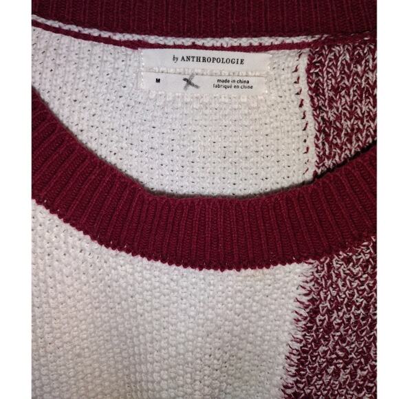 Anthropologie Cotton Blend block print sweater size Medium - Picture 3 of 3